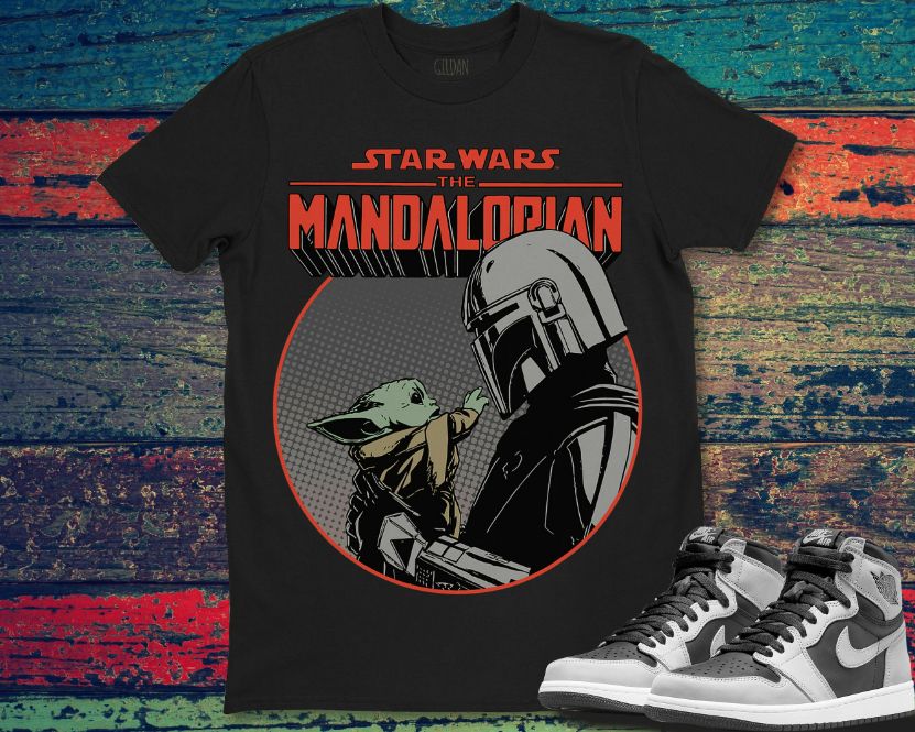 Star Wars The Mandalorian Mando and the Child Retro Unisex Gift T-Shirt Star Wars The Mandalorian Mando and the Child Retro Unisex Gift T-Shirt