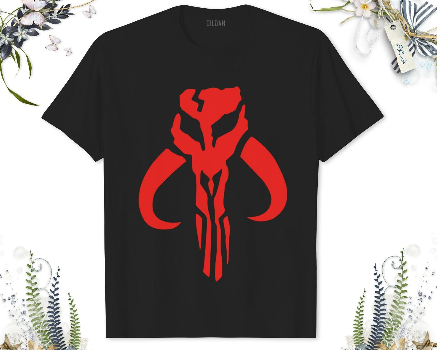 Star Wars The Mandalorian Skull Logo Unisex Adult Shirt Star Wars The Mandalorian Skull Logo Unisex Adult Shirt