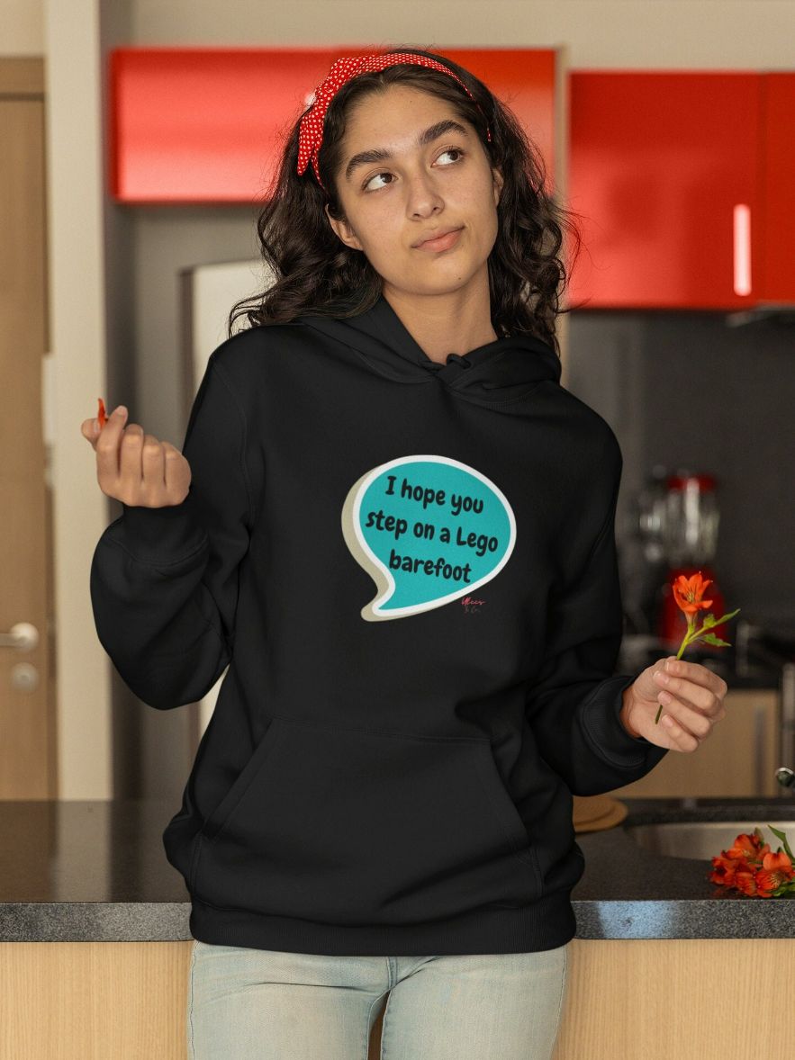 Step On A Lego Speech Bubble Pullover Hoodie Step On A Lego Speech Bubble Pullover Hoodie