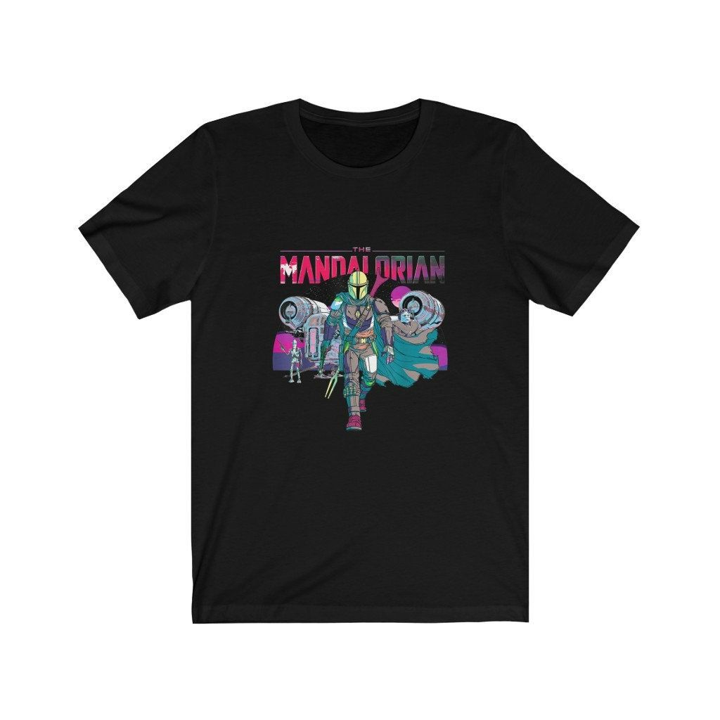 The Mandalorian Neon Tee Shirt The Mandalorian Neon Tee Shirt