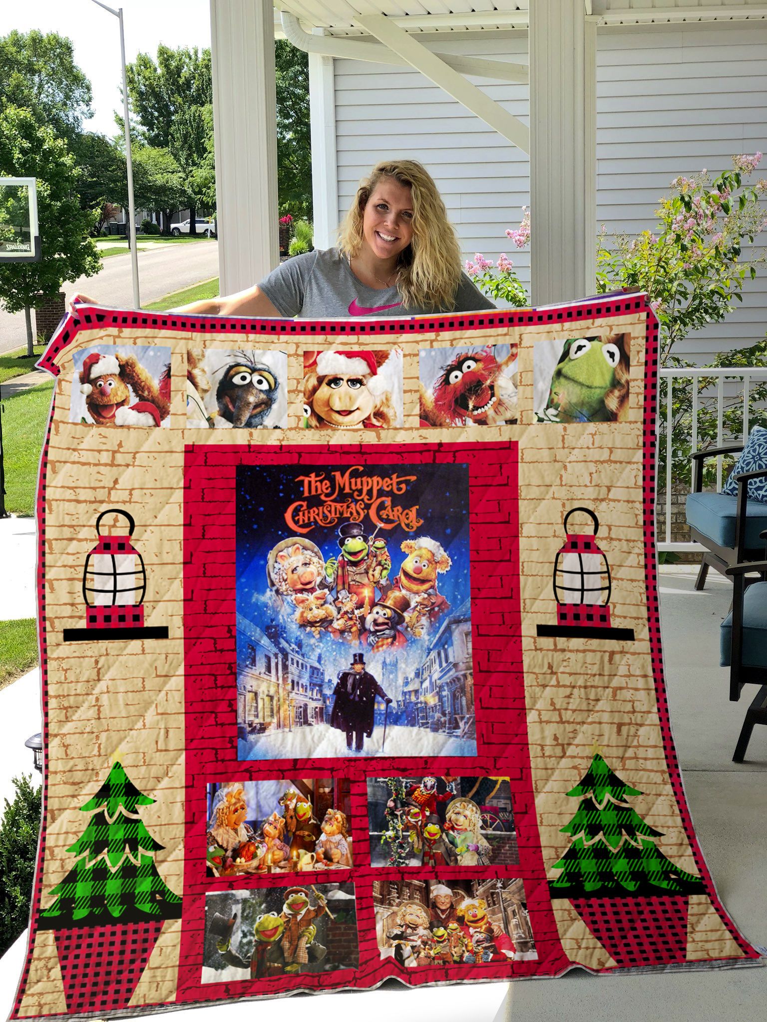 The Muppet Christmas Carol Quilt Blanket The Muppet Christmas Carol Quilt Blanket