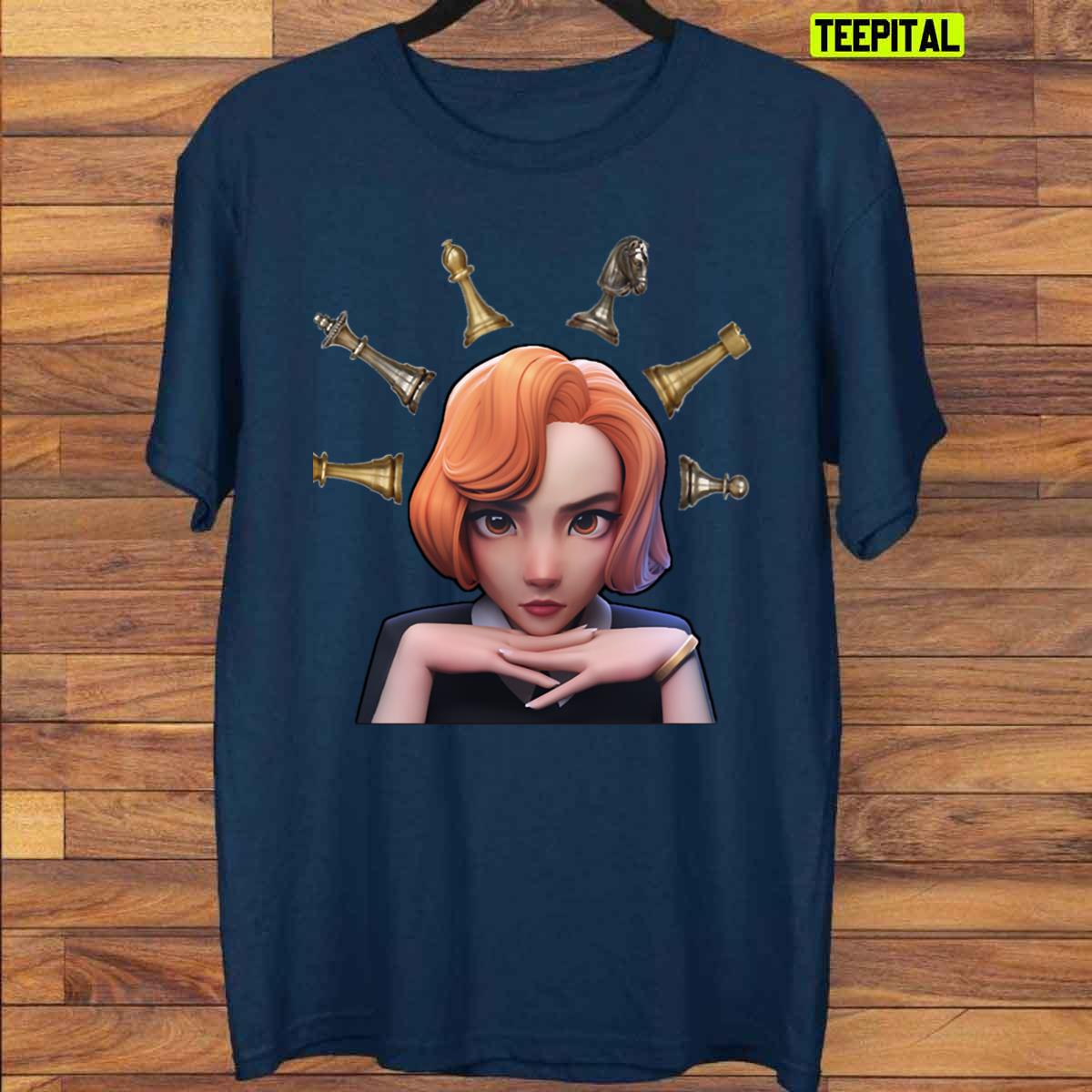 The Queen's Gambit Series Fanart Unisex T-Shirt The Queen's Gambit Series Fanart Unisex T-Shirt