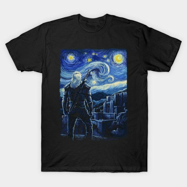 The Witcher x Starry Night Shirt The Witcher x Starry Night Shirt