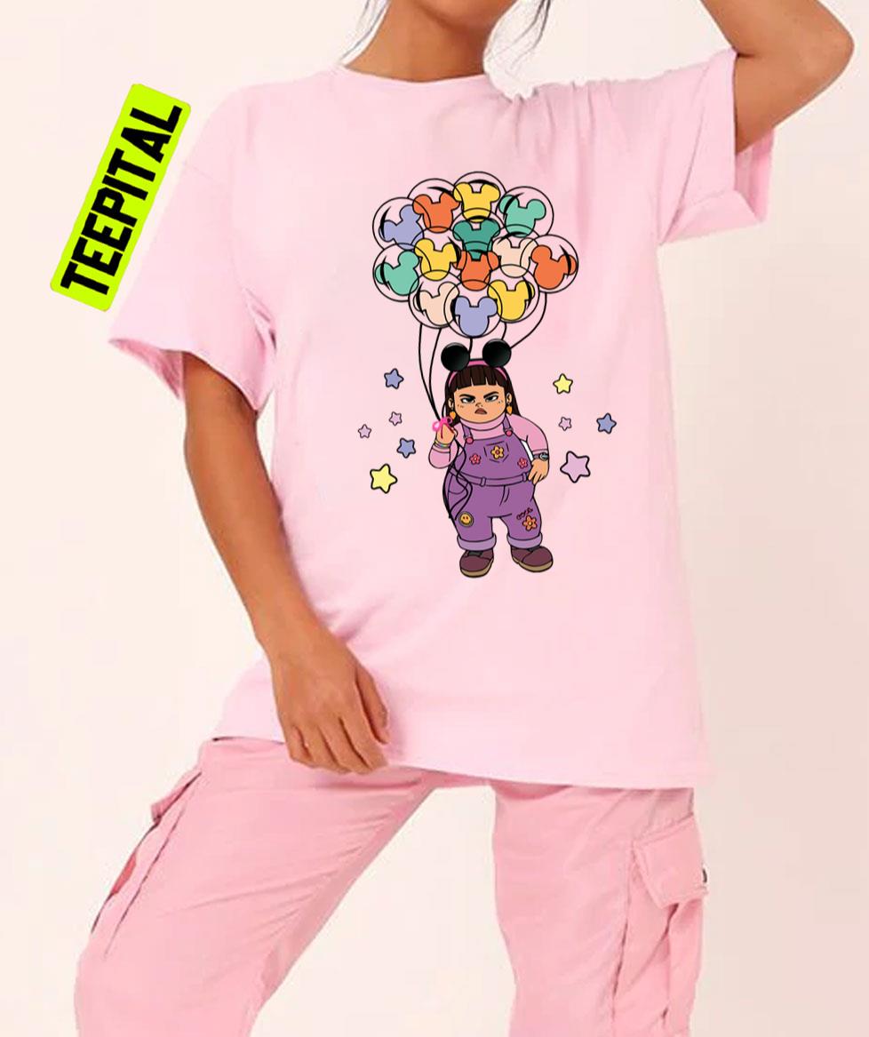 Turning Red Abby Holding Balloon Disney Mickey Mouse Unisex T-Shirt Turning Red Abby Holding Balloon Disney Mickey Mouse Unisex T-Shirt
