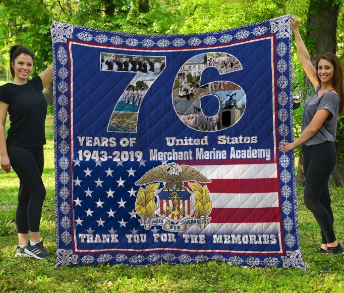 United States Merchant Marine Academy Quilt Blanket United States Merchant Marine Academy Quilt Blanket