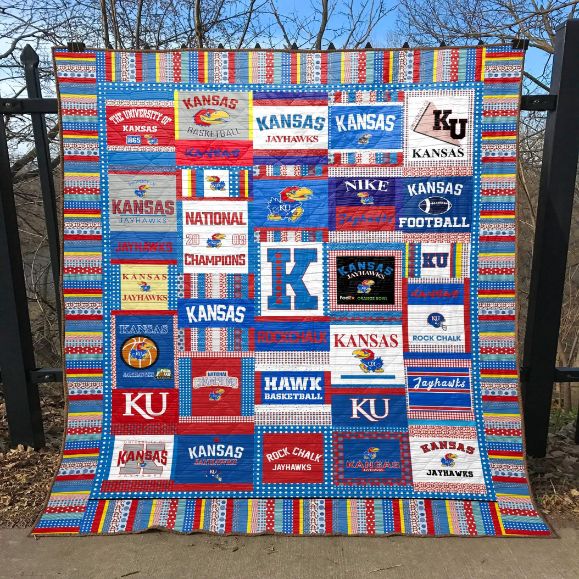 University Of Kansas Quilt Blanket University Of Kansas Quilt Blanket