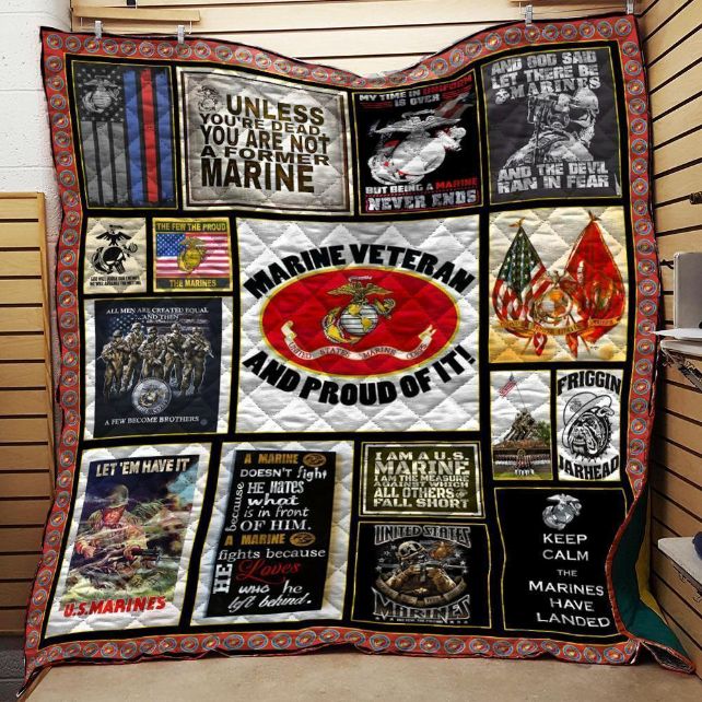 Us Marine Veteran Quilt On Sale! Us Marine Veteran Quilt On Sale!