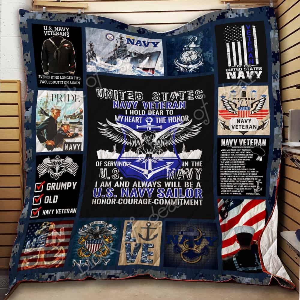 U.S. Navy Veteran Quilt Thh992 U.S. Navy Veteran Quilt Thh992