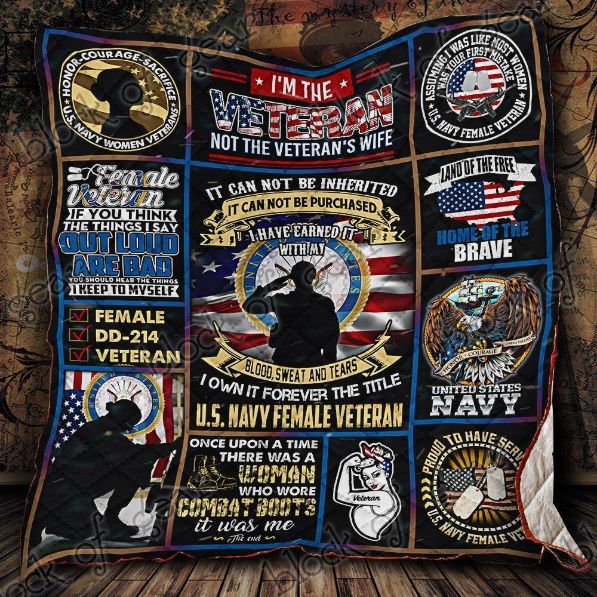 U.S. Navy Women Veterans Quilt Blanket Kc1207 U.S. Navy Women Veterans Quilt Blanket Kc1207