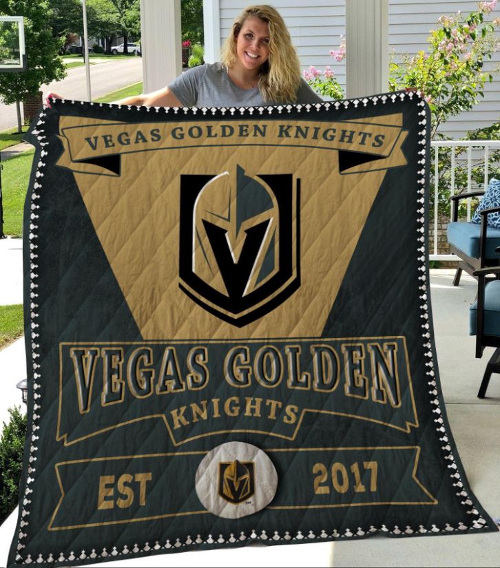 Vegas Golden Knights Vgk Quilt Blanket Vegas Golden Knights Vgk Quilt Blanket