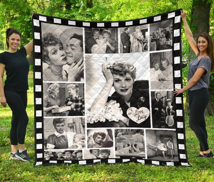 Vintage I Love Lucy Quilt Blanket Fan Gift Idea Vintage I Love Lucy Quilt Blanket Fan Gift Idea