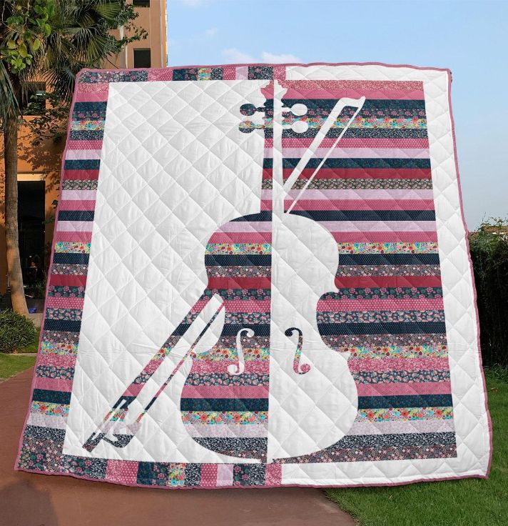 Violin Quilt Blanket Vq06 Violin Quilt Blanket Vq06