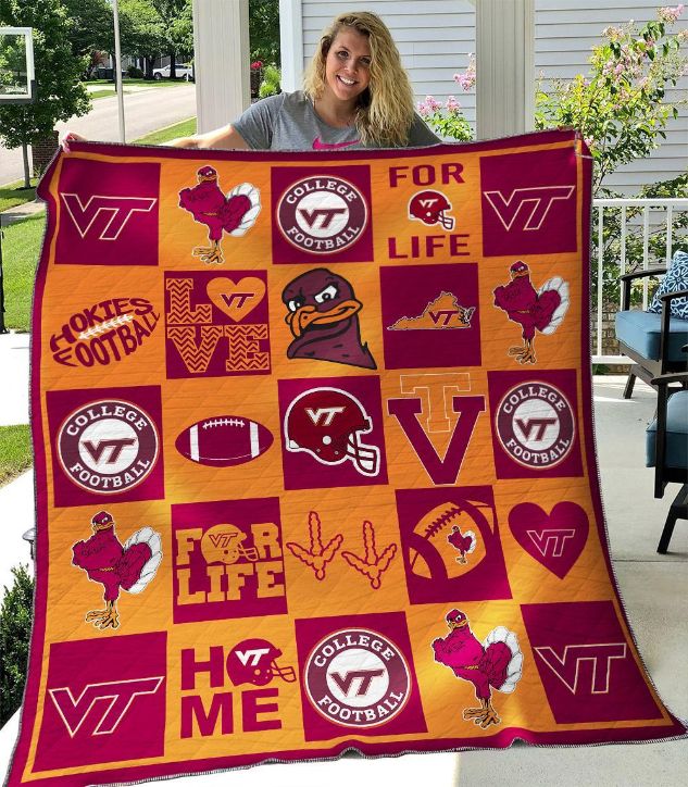Virginia Tech Hokies Quilt Blanket B070631 Virginia Tech Hokies Quilt Blanket B070631