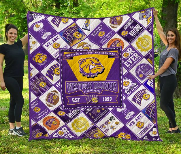 Western Illinois Leathernecks Quilt Blanket Western Illinois Leathernecks Quilt Blanket