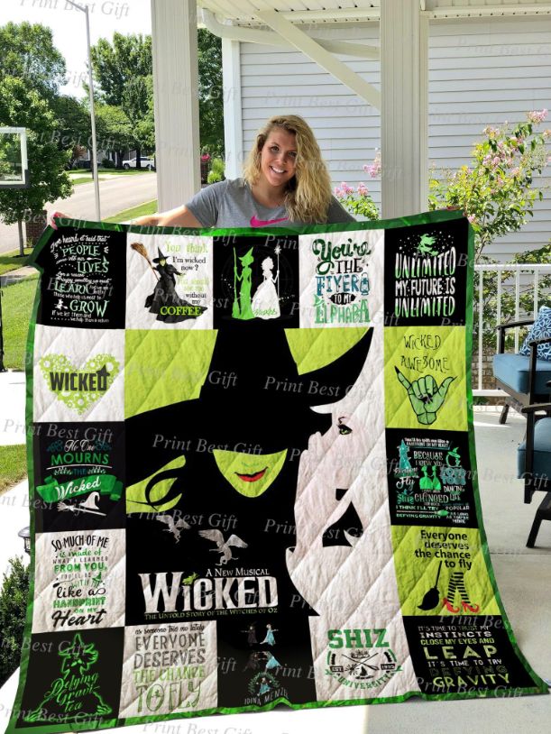 Wicked Poster Quilt Blanket Wicked Poster Quilt Blanket