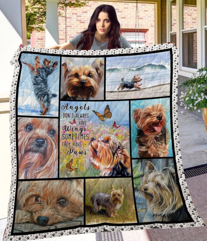 Yorkshire Terrier Quilt Blanket LC5 Yorkshire Terrier Quilt Blanket LC5