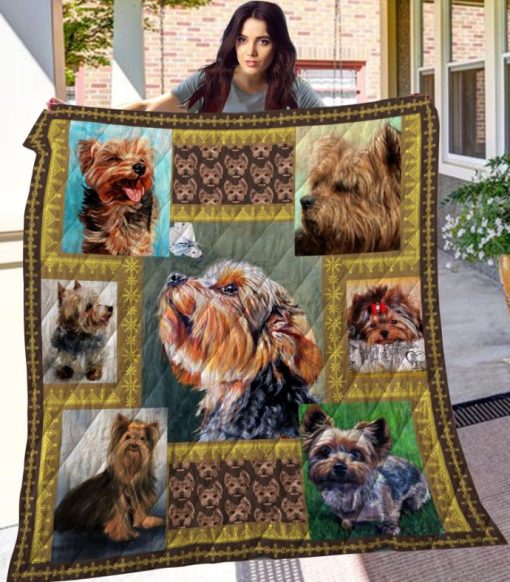 Yorkshire Terrier Quilt Blanket