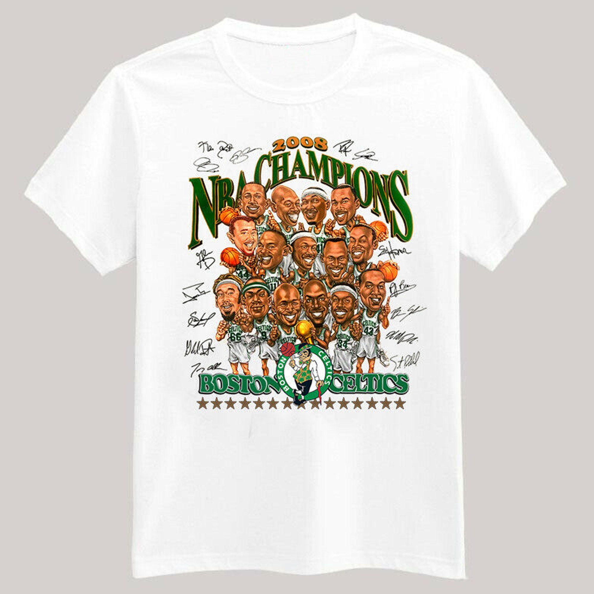 2008 Nba Champion Sporter Signature Boston Celtics Basketball Unisex T-Shirt 2008 Nba Champion Sporter Signature Boston Celtics Basketball Unisex T-Shirt