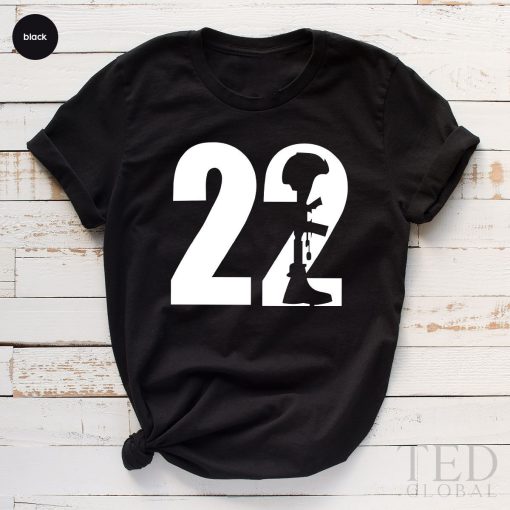 22 A Day Veteran Warrior Memorial Day Unisex T-Shirt