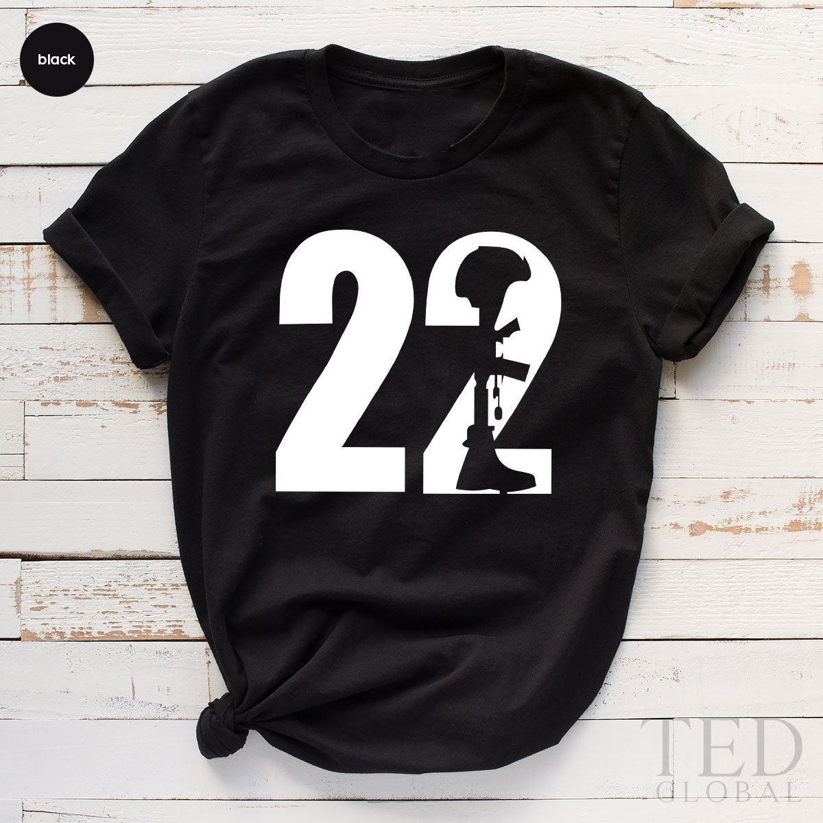 22 A Day Veteran Warrior Memorial Day Unisex T-Shirt 22 A Day Veteran Warrior Memorial Day Unisex T-Shirt