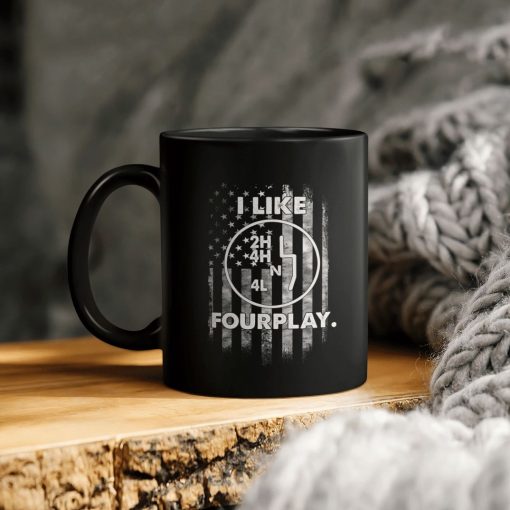 4th Of July Independence Day American Flag I Like Fourplay Ceramic Coffee Mug