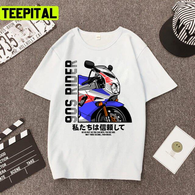 90s Rider Retro Motor Racing Illustration Unisex T-Shirt 90s Rider Retro Motor Racing Illustration Unisex T-Shirt