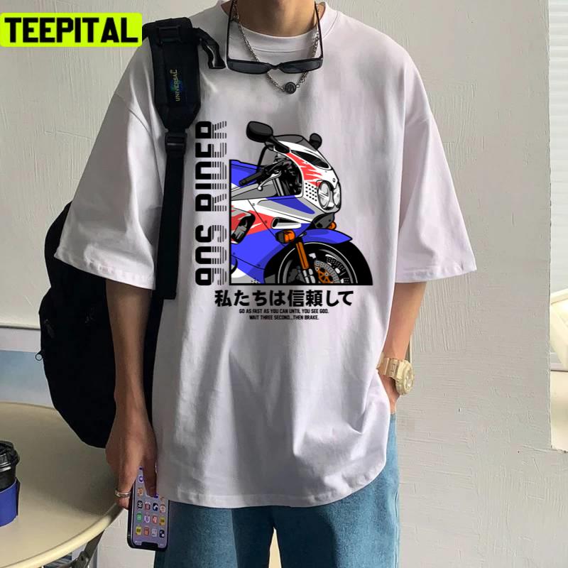 90s Rider Retro Motor Racing Illustration Unisex T-Shirt 90s Rider Retro Motor Racing Illustration Unisex T-Shirt