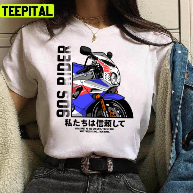 90s Rider Retro Motor Racing Illustration Unisex T-Shirt 90s Rider Retro Motor Racing Illustration Unisex T-Shirt