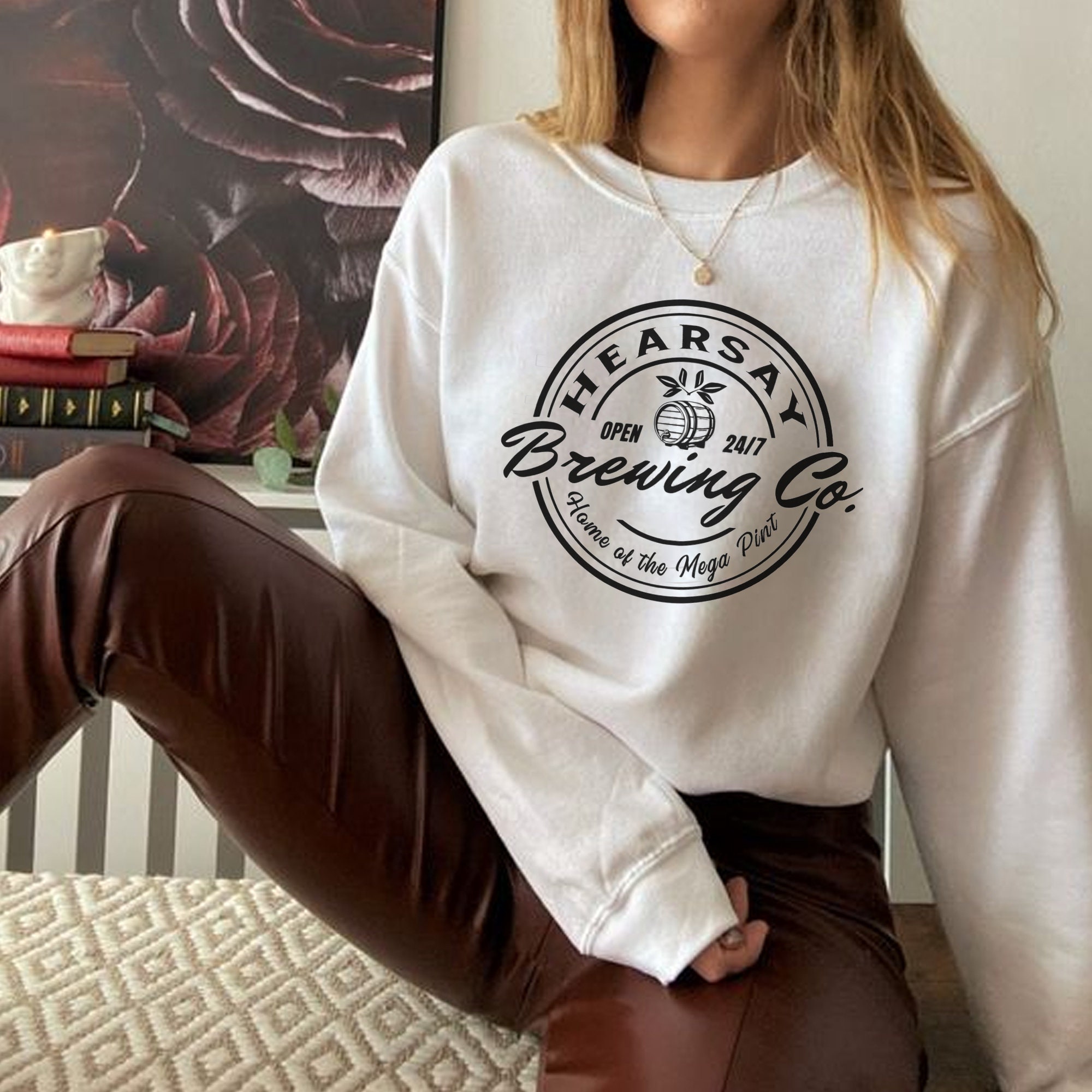 Hearsay Brewing Open 247 Home Of The Mega Pint Johnny Depp Unisex T-Shirt Hearsay Brewing Open 247 Home Of The Mega Pint Johnny Depp Unisex T-Shirt