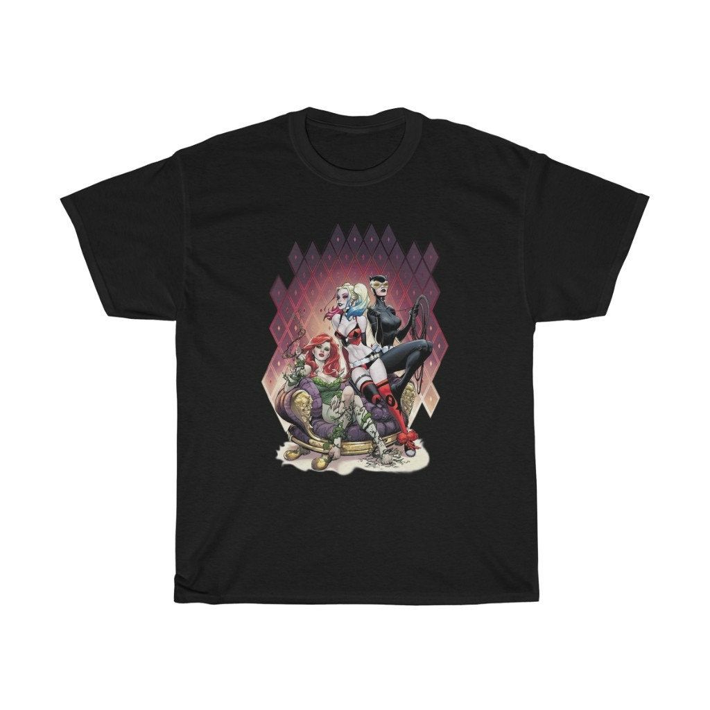 Adult Bad Girls Poison Ivy Harley Quinn Catwoman Gotham Tee Shirt Adult Bad Girls Poison Ivy Harley Quinn Catwoman Gotham Tee Shirt