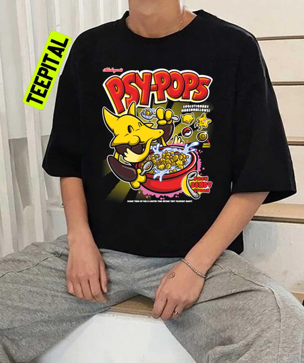 Alakazam's Psy-Pops Cereal Unisex T-Shirt Alakazam's Psy-Pops Cereal Unisex T-Shirt