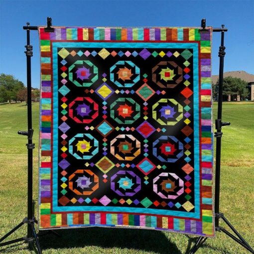 Almost Amish Sprockets Quilt Blanket
