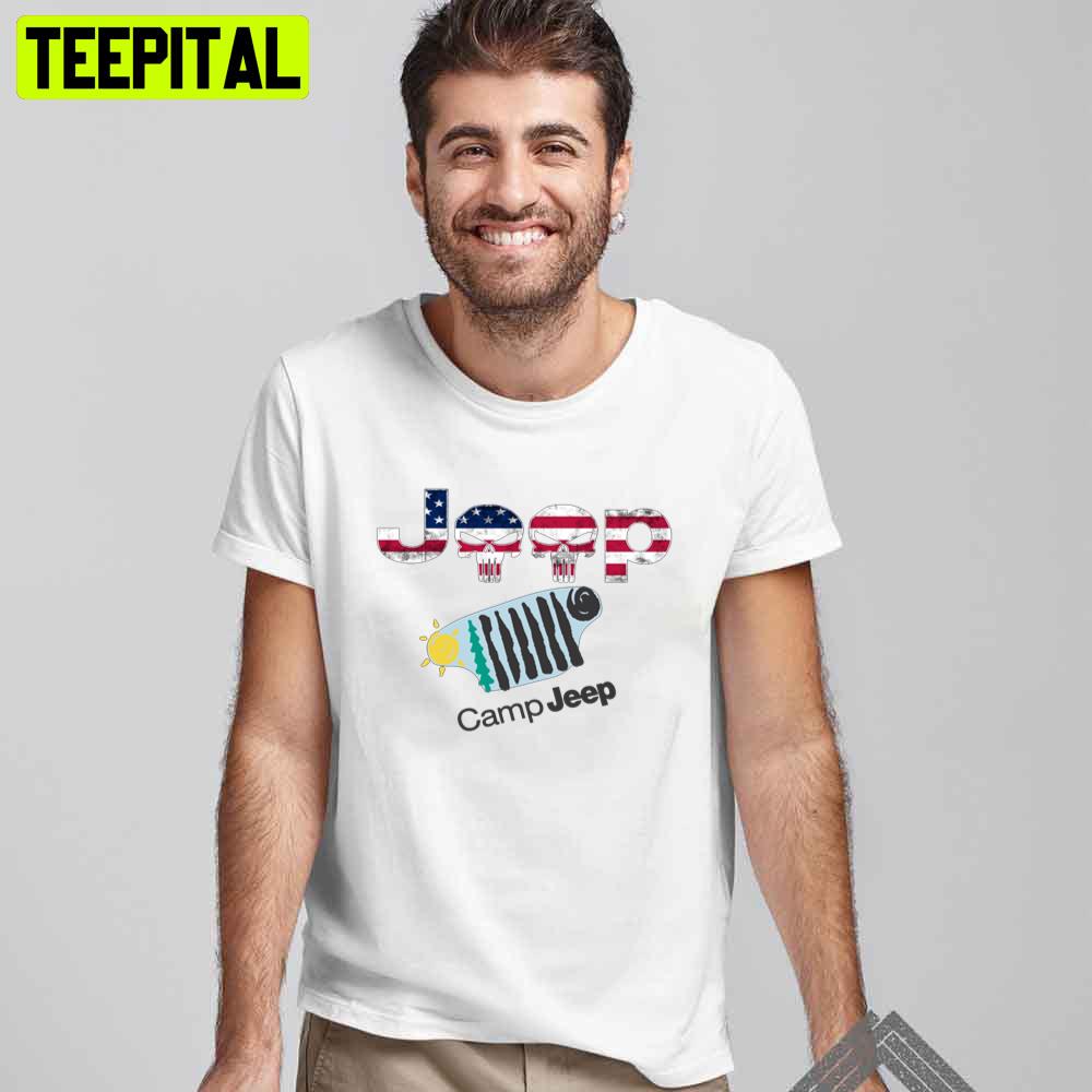 American Falg Campjeep Racing Unisex T-Shirt American Falg Campjeep Racing Unisex T-Shirt
