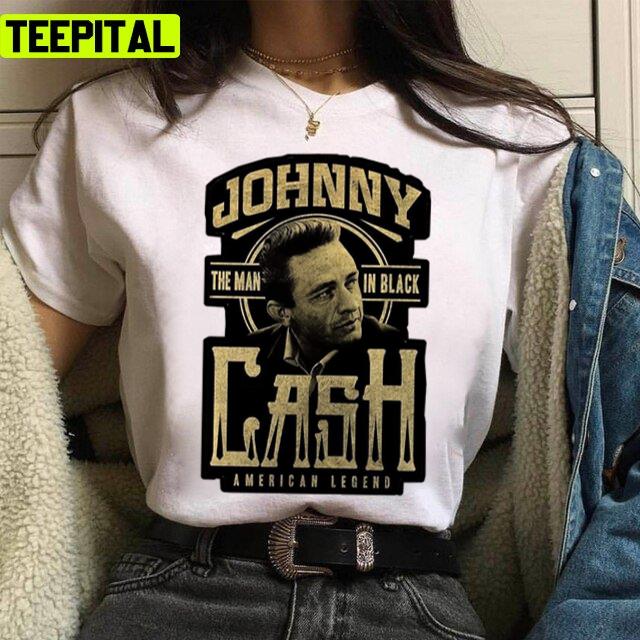 American Legend Johnny Cash Illustration Unisex T-Shirt American Legend Johnny Cash Illustration Unisex T-Shirt