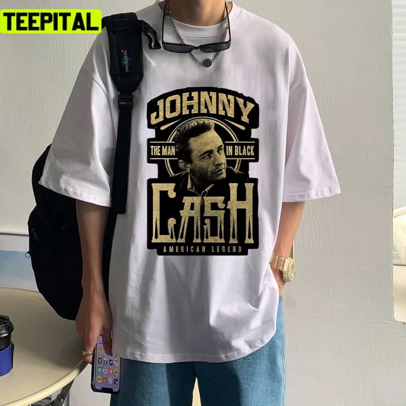 American Legend Johnny Cash Illustration Unisex T-Shirt American Legend Johnny Cash Illustration Unisex T-Shirt
