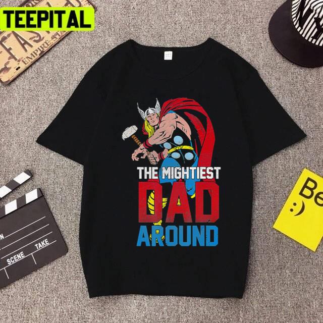 Animated Love And Thunder Dad Father's Day Unisex T-Shirt Animated Love And Thunder Dad Father's Day Unisex T-Shirt