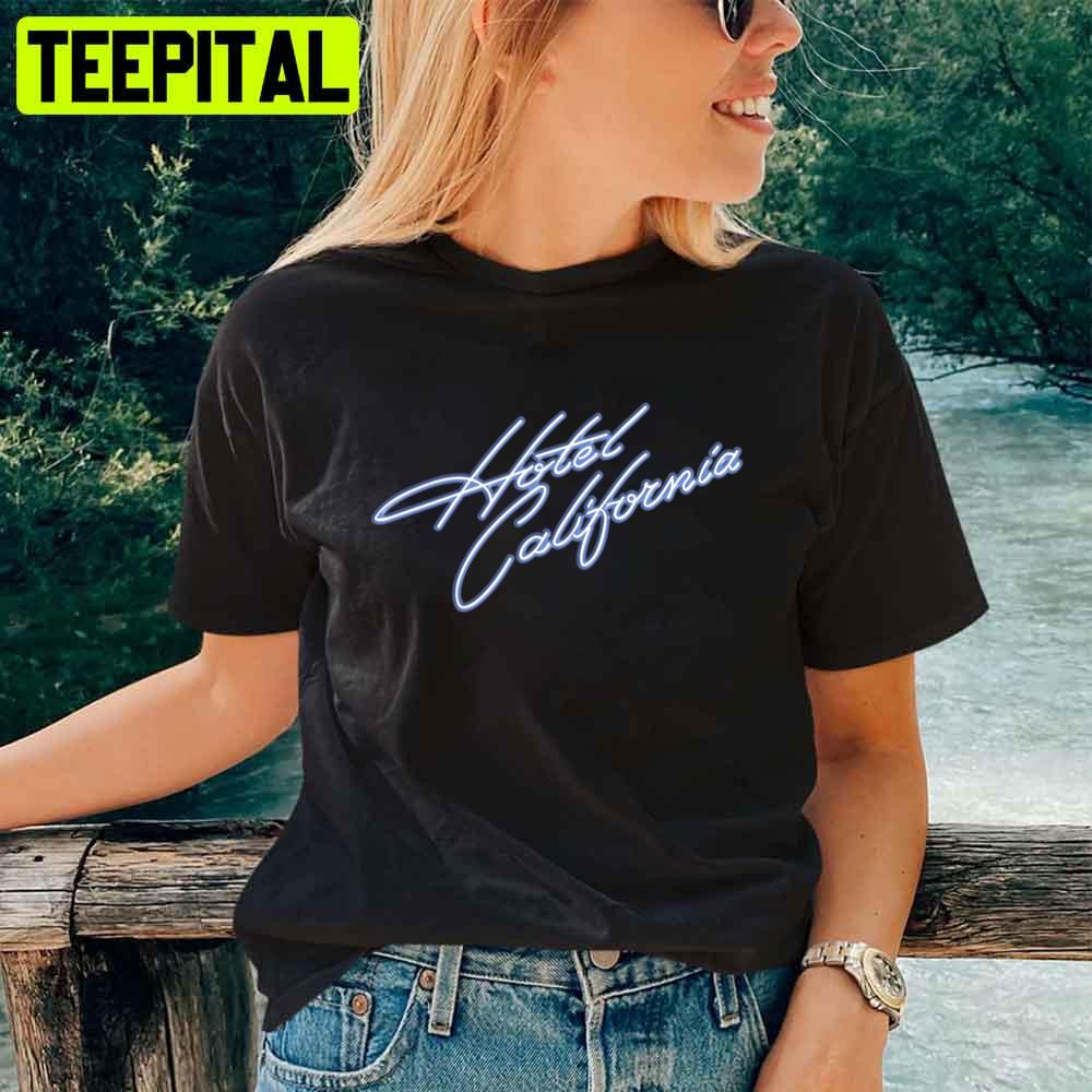 Art Text Hotel California Unisex T-Shirt Art Text Hotel California Unisex T-Shirt