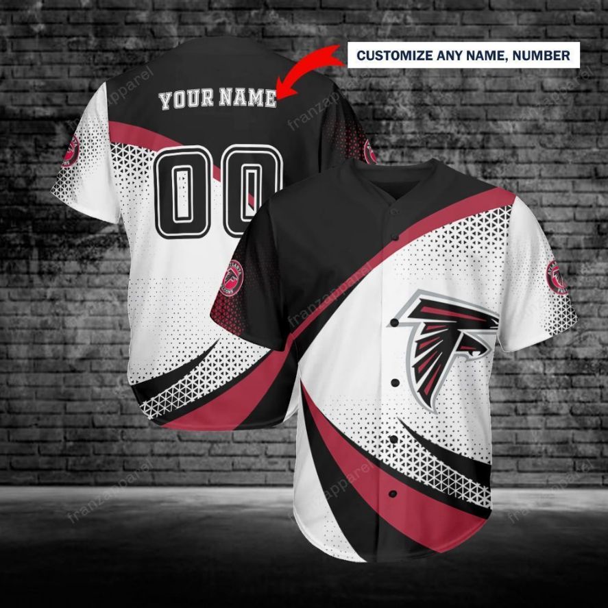 Atlanta Falcons Personalized Baseball Jersey 227 Atlanta Falcons Personalized Baseball Jersey 227