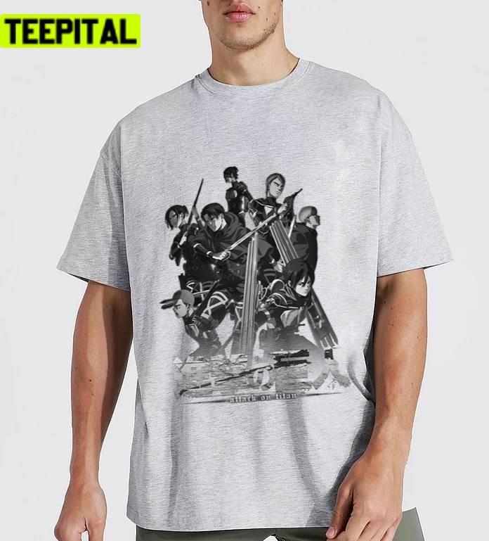 Attack On Titan Characters Design Unisex T-Shirt Attack On Titan Characters Design Unisex T-Shirt
