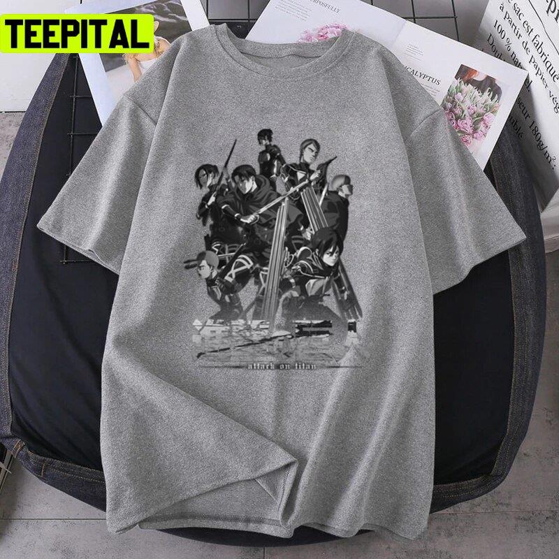 Attack On Titan Characters Design Unisex T-Shirt Attack On Titan Characters Design Unisex T-Shirt