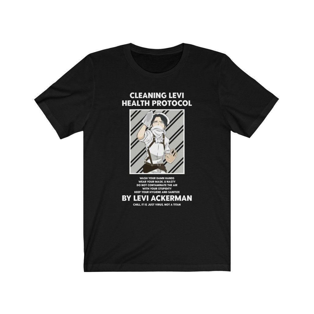 Attack on Titan Levi Ackeman Cleaning Crew T-Shirt Attack on Titan Levi Ackeman Cleaning Crew T-Shirt