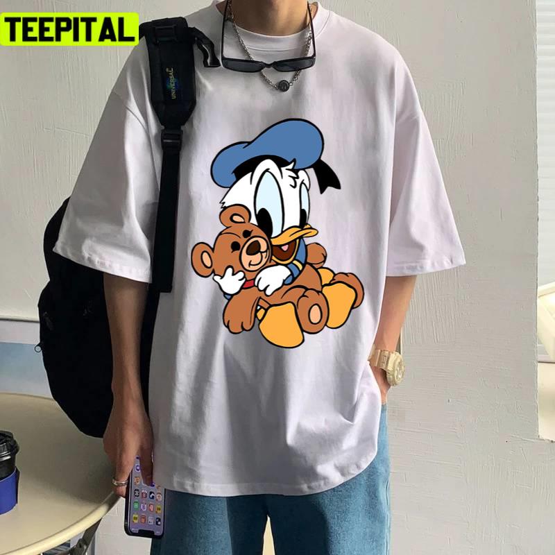 Baby Donald Duck And Bear Disney Unisex T-Shirt Baby Donald Duck And Bear Disney Unisex T-Shirt