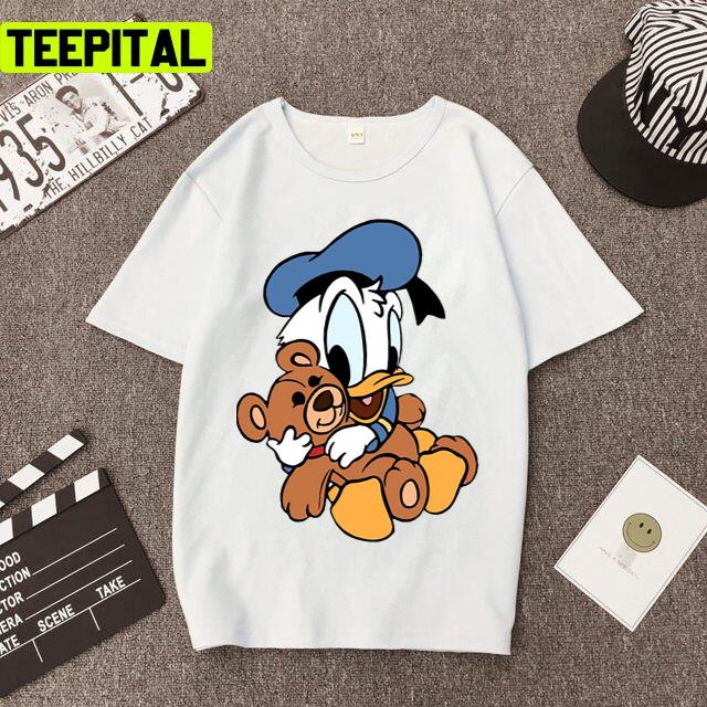 Baby Donald Duck And Bear Disney Unisex T-Shirt Baby Donald Duck And Bear Disney Unisex T-Shirt