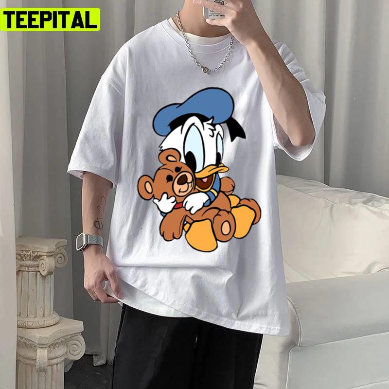 Baby Donald Duck And Bear Disney Unisex T-Shirt Baby Donald Duck And Bear Disney Unisex T-Shirt
