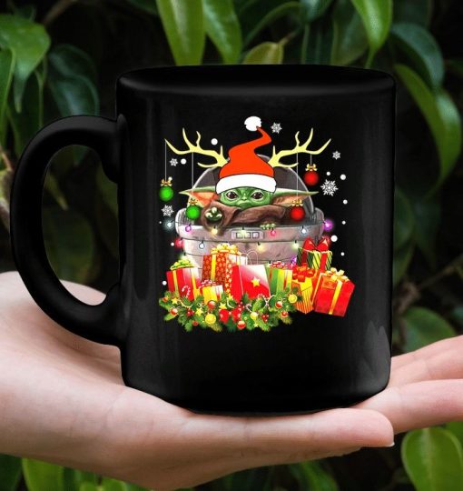 Baby Yoda Christmas 1 Premium Sublime Ceramic Coffee Mug White