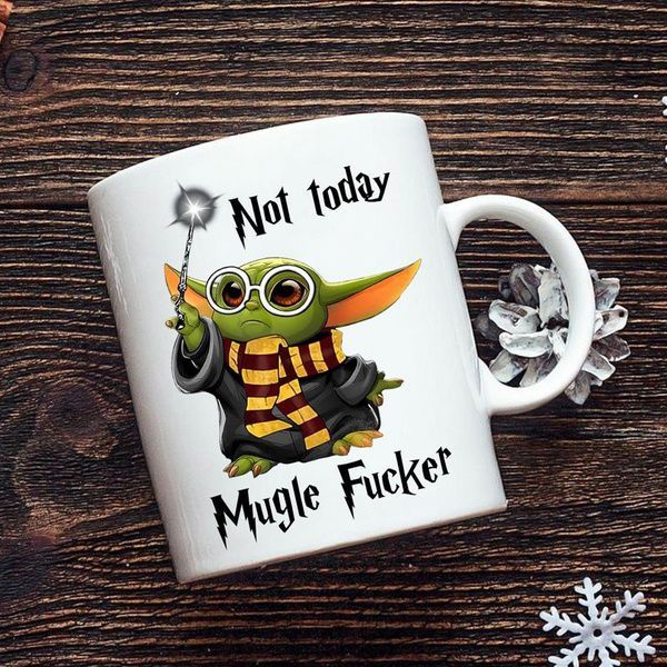 Baby Yoda Not Today Mugle Fucker Premium Sublime Ceramic Coffee Mug White Baby Yoda Not Today Mugle Fucker Premium Sublime Ceramic Coffee Mug White
