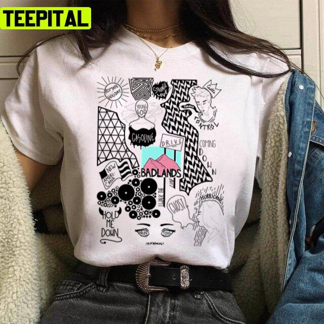 Bad Lands Retro Art Illustration Unisex T-Shirt Bad Lands Retro Art Illustration Unisex T-Shirt