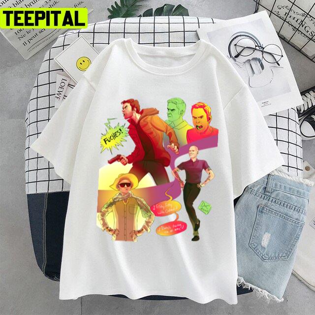 Barry And Gene Crime Movie Art Design Unisex T-Shirt Barry And Gene Crime Movie Art Design Unisex T-Shirt