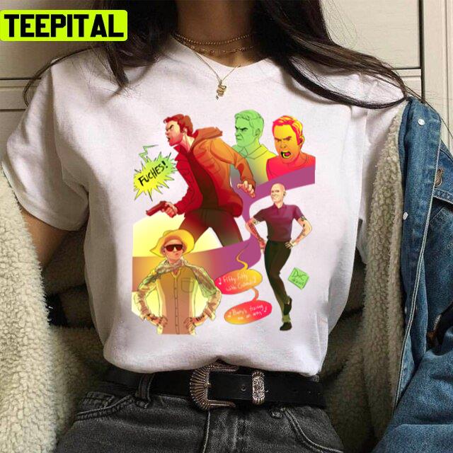 Barry And Gene Crime Movie Art Design Unisex T-Shirt Barry And Gene Crime Movie Art Design Unisex T-Shirt