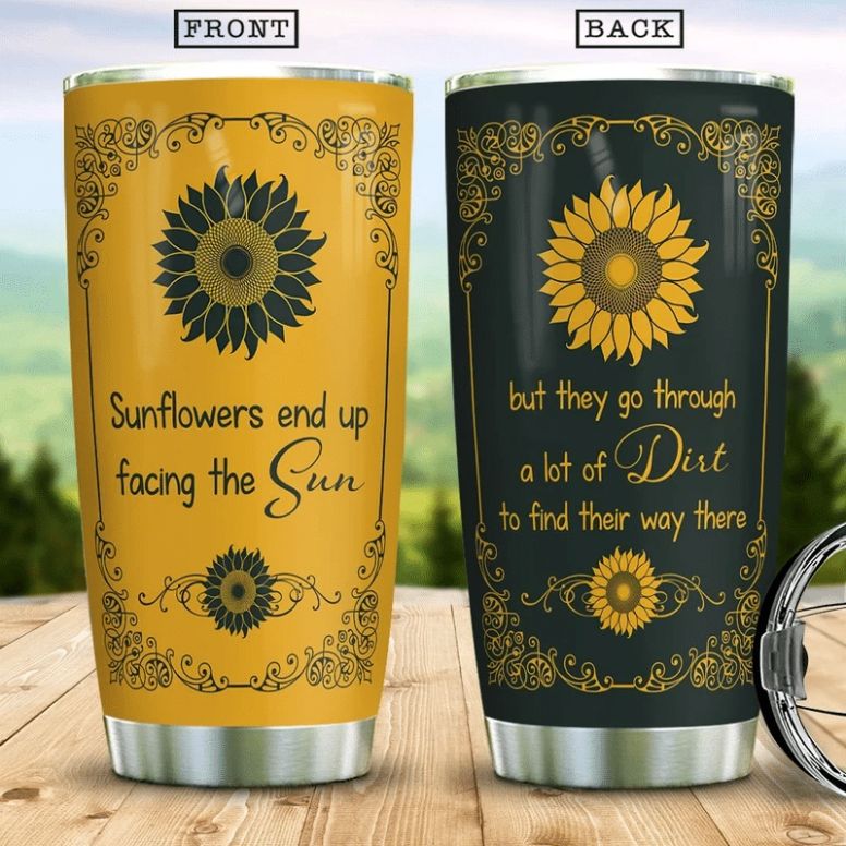 Be A Unique Sunflower Stainless Steel Cup Be A Unique Sunflower Stainless Steel Cup
